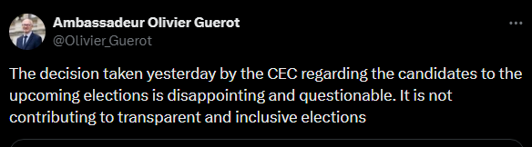 Moscertifikimi i kandidatëve të Listës Srpska, Guerot: Zhgënjyese, s’po kontribuon në zgjedhje transparente